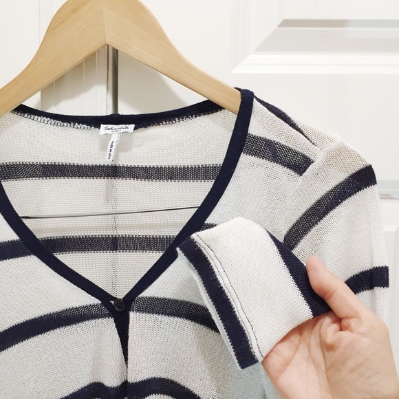 Splendid Striped Cardigan Sweater Size S Lightweight - Picture 4 of 7